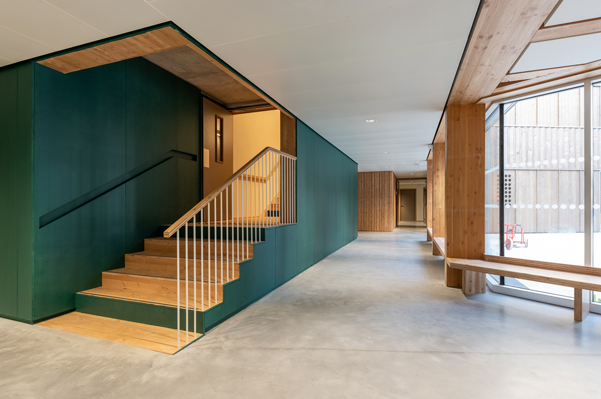 agence d'architecture DLW : projet de construction d'un bâtiment d'enseignement et tertiaire pour l'Institut Public Ocens à Nantes, à destination d’enfants et d’adolescents déficients visuels.