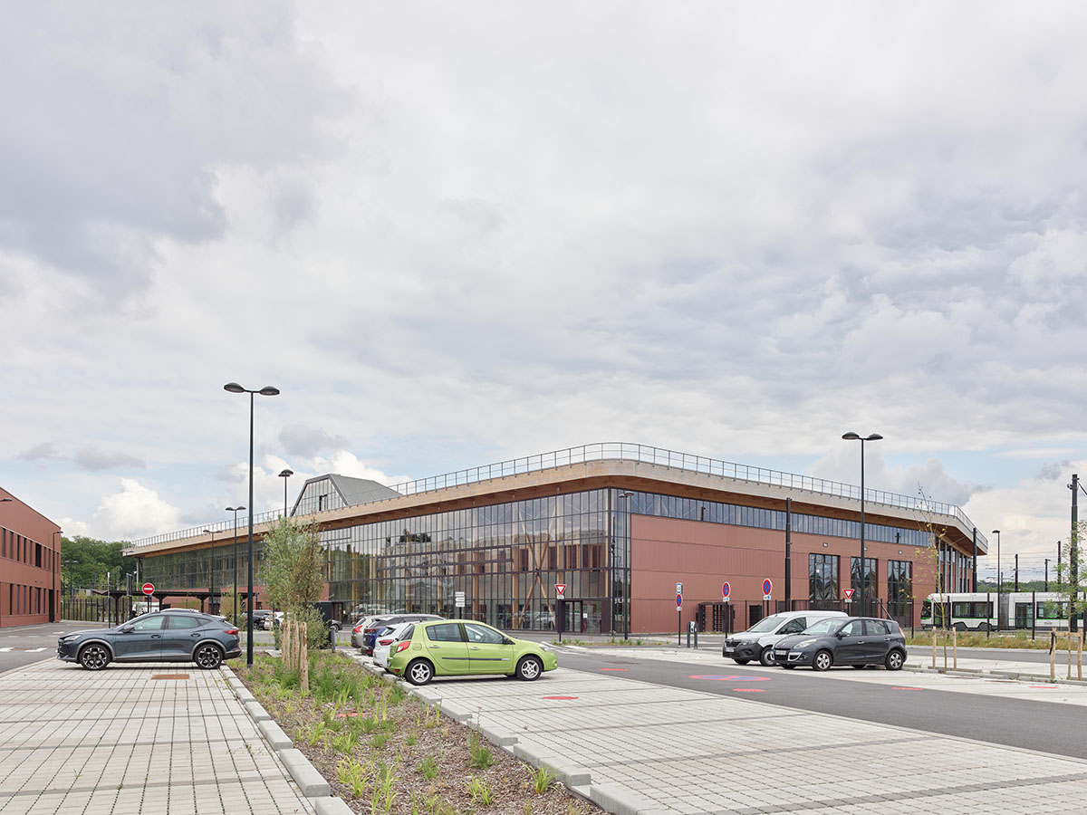 agence d'architecture DLW : projet de construction d'un bâtiment d'enseignement et tertiaire pour l'Institut Public Ocens à Nantes, à destination d’enfants et d’adolescents déficients visuels.